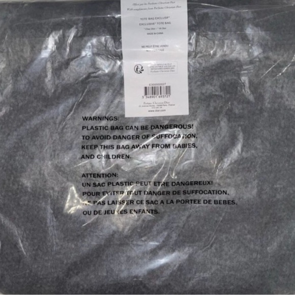Dior Black Mesh Logo Tote – Limited Edition GWP – New in Plastic - Picture 2 of 2